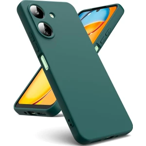 Xiaomi Redmi 13C Uyumlu Içi Kadife 3D Kamera Korumalı Darbe Emici Elden Kaymaz Silikon Kılıf