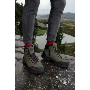 Soğuk Geçirmez Unisex Uzun Outdoor Trekking Bot Ayakkabı HAKİ