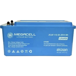 25.6V 110AH Lifepo4 Lityum Demir Fosfat Akü(Abs Kasa)