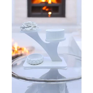 Sharp & Art Dekoratif Özel Tasarım Beyaz Stand,saksı ve Mumluklar(2 Farklı Model ile...)