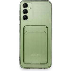 Samsung Galaxy A16 Kılıf Kartlıklı Silikon Şeffaf