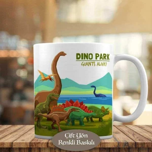 Dinozor Parkı İlk Çağ Kupa Bardak Hediyelik-1284-16885