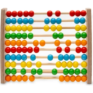 Hopiers Montessori Renkli Ahşap Abaküs / 1+ Yaş / Eğitici, Öğretici ve Güvenli Çocuk Oyuncağı