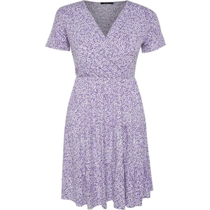 Frm Yeni Slim Casual Günlük Bürümcük Örme Kruvaze Kısa Kol Skater Mini Boy Büyük Beden Elbise