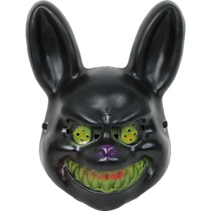Atölye Mi Siyah Tavşan Halloween Maske Katil Tavşan Cadılar Bayramı Maskesi