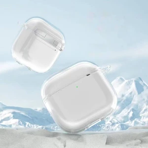 EHZ Teknoloji Apple Airpods 4 Kılıf Şeffaf Kristal Silikon