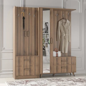 VM-342348 Dore Ceviz Portmanto Vestiyer