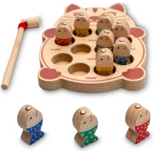 Montessori 3 Boyutlu Eğitici Ahşap Balık Tutma Oyunu / Ahşap Balıklar ile Eğlenceli Oyun