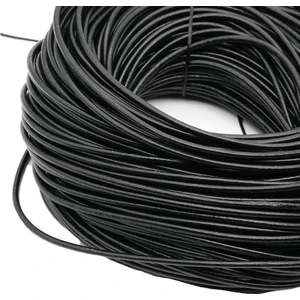 Deri Ip Siyah 3 mm 5 Metre