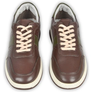 Bağcıklı Ortopedik Poli Taban Deri Spor Sneaker Ayakkabı 2509956