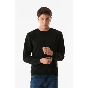 Basic Bisiklet Yaka Sweatshirt