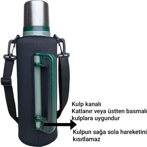 1.9 LT. KLASİK Neopren Termos Kılıfı ve Omuz Askısı