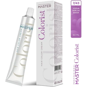 Master Colorist 60 Ml Tüp Boya Birbirinden Harika 60 Renk Varyasyonu 7/43 Yoğun Parlak Bakır
