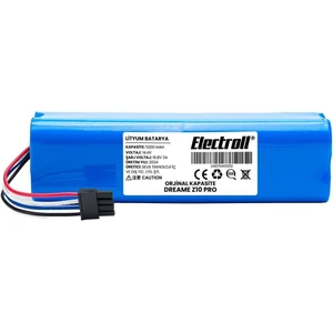 Dreame Z10 Pro Uyumlu Batarya (ORJİNAL KAPASİTE) 5200mah Pil Robot Süpürge Batarya Değişimi