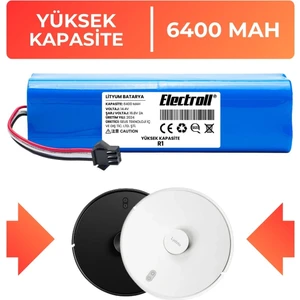 Lydsto R1 Batarya (YÜKSEK KAPASİTE) 6.400mah Pil Akıllı Robot Süpürge Batarya Değişimi