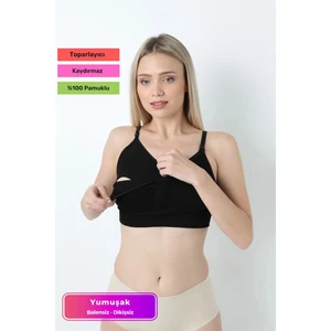 Özel Üretim Yumuşak Toparlayıcı Rahat Dayanıklı Tam Kalıp Dikişsiz Pamuklu Balensiz Emzirme Sütyen