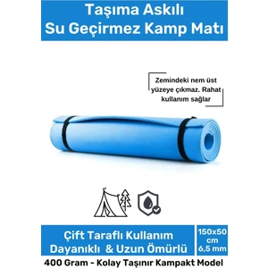 Taşıma Askılı  Konforlu Kalın Rahat Çift Taraflı Kamp Zemin Çadır Uyku Matı Yer Minderi