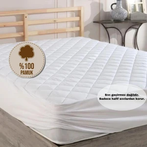 Pamukkale Kapitone Fitted %100 Pamuk Yatak Koruyucu Alez