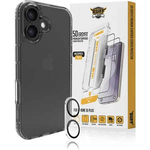 Buff iPhone 16 Plus Avantaj Paket - Kılıf + Ekran Koruyucu + Lens Koruyucu