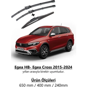 Fiat Egea Hb-Egea Cross 2015-2024 Ön ve Arka Silecek Takımı