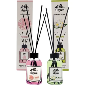 2x1 Powder + Jasmine Oda Kokusu 110ml Pudra + Yasemin Bambu Çubuklu Oda Kokusu Ortam Kokusu