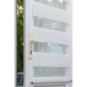 Metal Rustikli Pliseli Zebra Perde