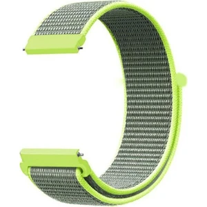 Google Ticwatch S2 Wear Os Kordon Kayış Kumaş Cırt Cırtlı 22/crt