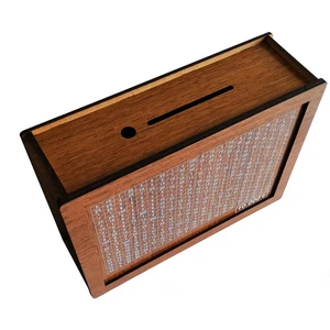 Parabox - 10.000TL Kumbara - Ahşap Para Biriktirme Hedef Kutusu - Hediyelik Ürünler