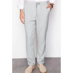 Erkek Yeni Moda Dar Paça Regular Boy Dokuma Beli Lastikli Slim Fit Kumaş Pantolon