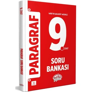 Editör Yayınevi Güncel Yeni 9. Sınıf Paragraf Soru Bankası
