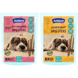 Sığır Etli 16lı, Tavuk Etli 16lı Köpek Ödül Çubuğu (16+16 Sticks)