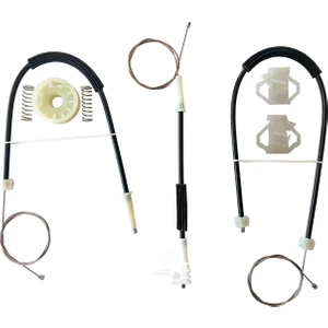 Volkswagen Polo Classic Klasik 2000-2001 Uyumlu Ön Sağ Kapı Cam Kriko Teli Ve Tamir Seti Takımı Kiti