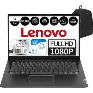 V14 Gen4 Iru Intel Core I5 13420H 8gb 256GB SSD Freedos 14 Inç Fullhd Taşınabilir Bilgisayar 83A00064TRF01 + Zetta Çanta