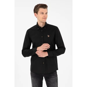 U.S. Polo Assn. Erkek Siyah Gömlek Basic 50293847-VR046