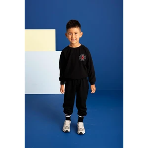 Erkek Çocuk B Nakışlı Alt Üst Pamuklu Takım (3-4 Yaş 8-9 Yaş)