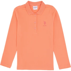 U.s. Polo Assn. Kız Çocuk Somon Sweatshirt 50296377-VR047