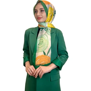 Pamuklu Şal - Desenli Ince Sezonluk Pamuk Soft Şal 01002