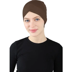 ST060-ÇAPRAZ Geçme Bone 07 Koyu Kahve