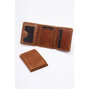 Deri Erkek Kartlık Cüzdan Crazy Taba 8112