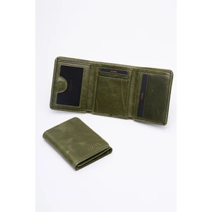 Deri Erkek Kartlık Cüzdan Crazy Yeşil 8112