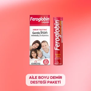 Feroglobin Liquid + Feroglobin Fizz Demir ve Enerji Takviyesi