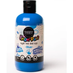 Mammacomica Mavi Yıkanabilir Parmak Boya 250ML