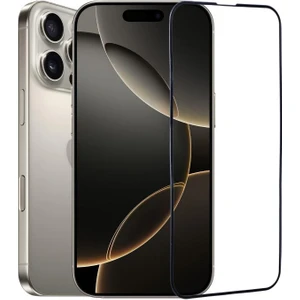 3gen Case Apple iPhone 16 Pro Uyumlu Tam Kaplayan Anti-Statıc 9h Cam Ekran Koruyucu