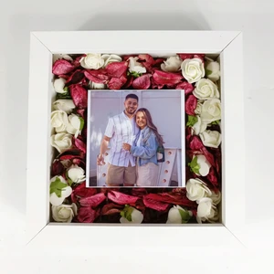 Fotoğraf Bölümlü Anı Çerçevesi Derin Gül Kutusu