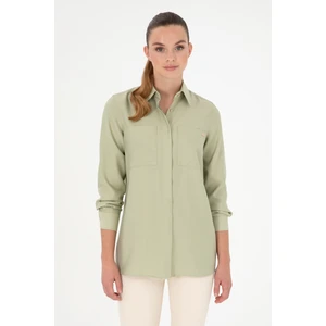 U.S. Polo Assn. Kadın Açık Haki Gömlek Tunik 50293568-VR183