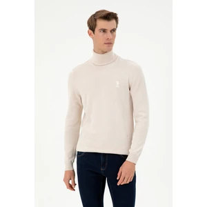 U.S. Polo Assn. Erkek Krem Melanj Kazak /Triko 50288884-VR159