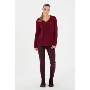 U.S. Polo Assn. Kadın Bordo Pantolon (Jean) 50291029-VR014