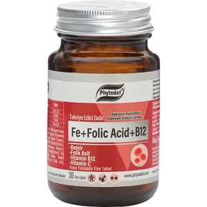 Demir + Folik Asit + Vitamin B12 + Vitamin C - 30 Tablet