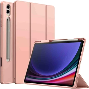 Samsung Galaxy Tab S10+ Plus SMX820 Case Kalem Bölmeli Tam Kılıp Kılıfı