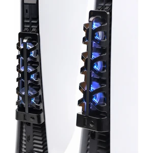 PS5 Fat Kasa Uyumlu Soğutucu Led Işıklı Sessiz Fan 4000RPM USB 3.0 Radyatör Isı Emici Üç fanlı